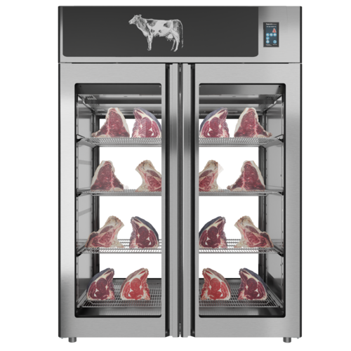 Omcan 48044 57 Inch Stagionello Dry Age Cabinet with Humidity Management 49.5 cu ft