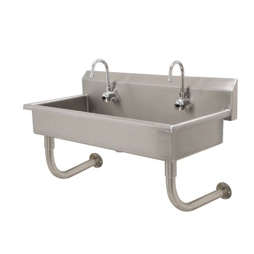 Advance Tabco FS-WM-40EF - Multiwash Hand Sink, splash mount faucet provision, wall mounted, with (2) electronic faucets, 40