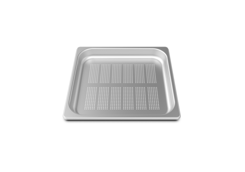 UNOX TG710 - FORO.STEEL40 Perforated stainless steel Tray, compatible with microwave cooking, 1-5/8”H, (14” x