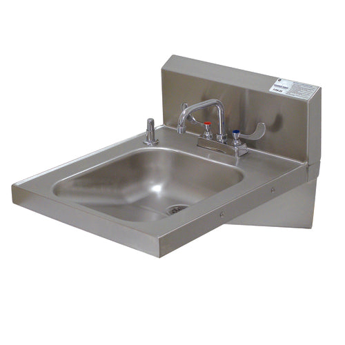 Advance Tabco 7-PS-25 - ADA Compliant Hand Sink, wall mounted, 14" wide x 16" front-to-back x 5" deep bowl, 18 gauge 304