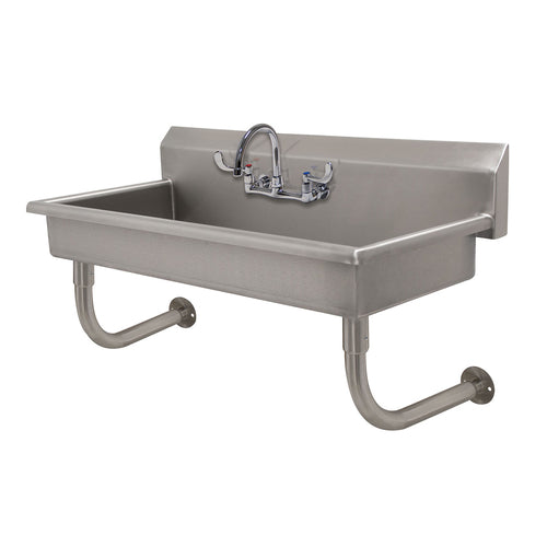 Advance Tabco FC-WM-1-ADA-F - Service Sink, splash mount faucet provision, wall mounted, includes (1)  K-61-LU gooseneck faucet