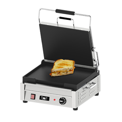 Omcan 42911 15 Inch Sandwich Panini Grill Electric with Cast Iron Plates