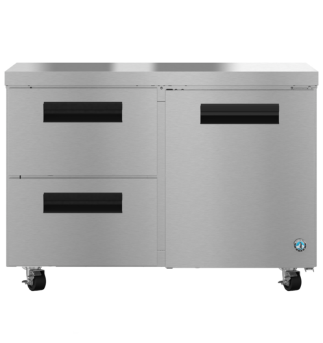 Hoshizaki UF48B-D2 - Steelheart® Series Undercounter Freezer, reach-in, two-section, 48