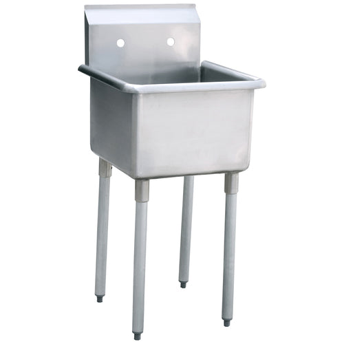 Atosa USA, Inc. MRS-1-MOP - MixRite Compartment Mop Sink, 21"W x 21-1/2"D x 44-1/2" H, formed from a single sheet, 18 ga
