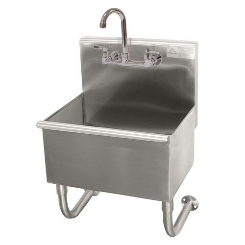 Advance Tabco WSS-14-21-F - Service Sink, splash mount faucet provision, wall mounted, includes faucet, 18