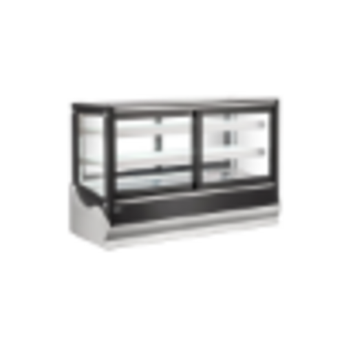 Omcan 48566 60 Inch Countertop Refrigerated Display Case with Stainless Steel