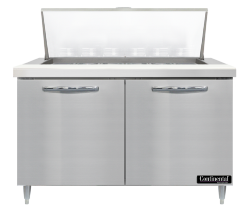 Continental Refrigerator D48N18M-FB-D Designer Line Refrigerated Prep Tables
