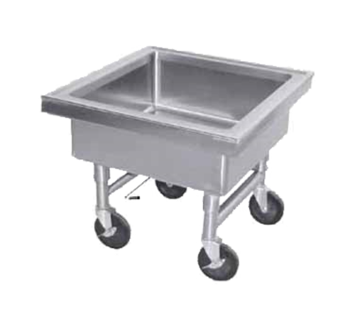 Advance Tabco 9-FSS-20 - Soak Sink, portable, 20" working height, sink outlet fitted with quick-release drain, 22" x 22" x