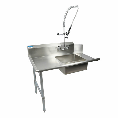 BK Resources BKSDT-60-L-P-G - Soiled Dishtable, straight design, 60"W x 30-3/8"D x 46-1/4"H, left-to-right operation, 18/304