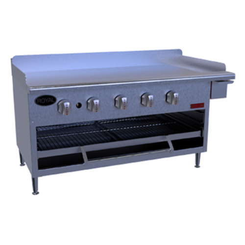 Royal Range GB-2 72" Countertop Gas Griddle/Overfire Combination, 30.000 BTU