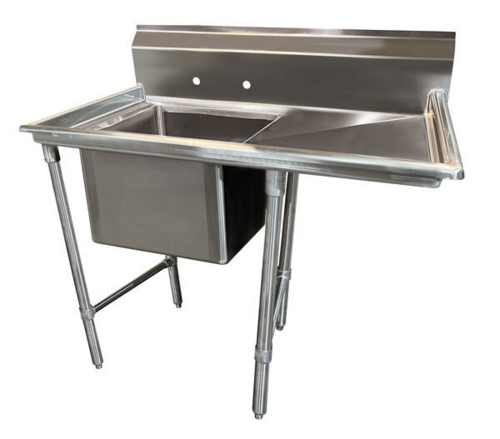 Advance Tabco 9-41-24-24R - Regaline Sink, 1-compartment, with right-hand drainboard, 24" front-to-back x 24"W sink