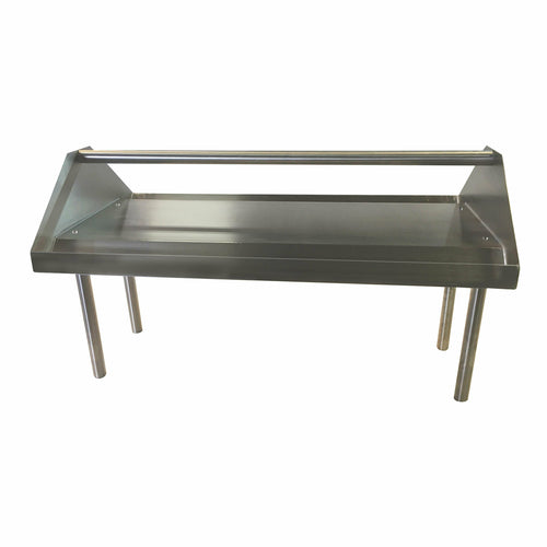 Advance Tabco DTA-79S - Double Sided Slant Solid Base Rack Sorting Shelf, table mounted (sold per linear foot) (minimum 4