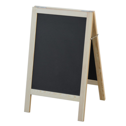 Omcan 31398 - (31398) Menu Chalk Board, natural color frame, includes chalks, markers, & eraser