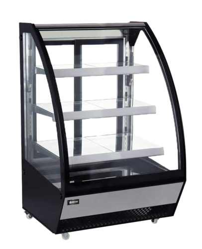 Omcan 48351 36 Inch Self-Contained Refrigerated Display Case 16.49 cu ft