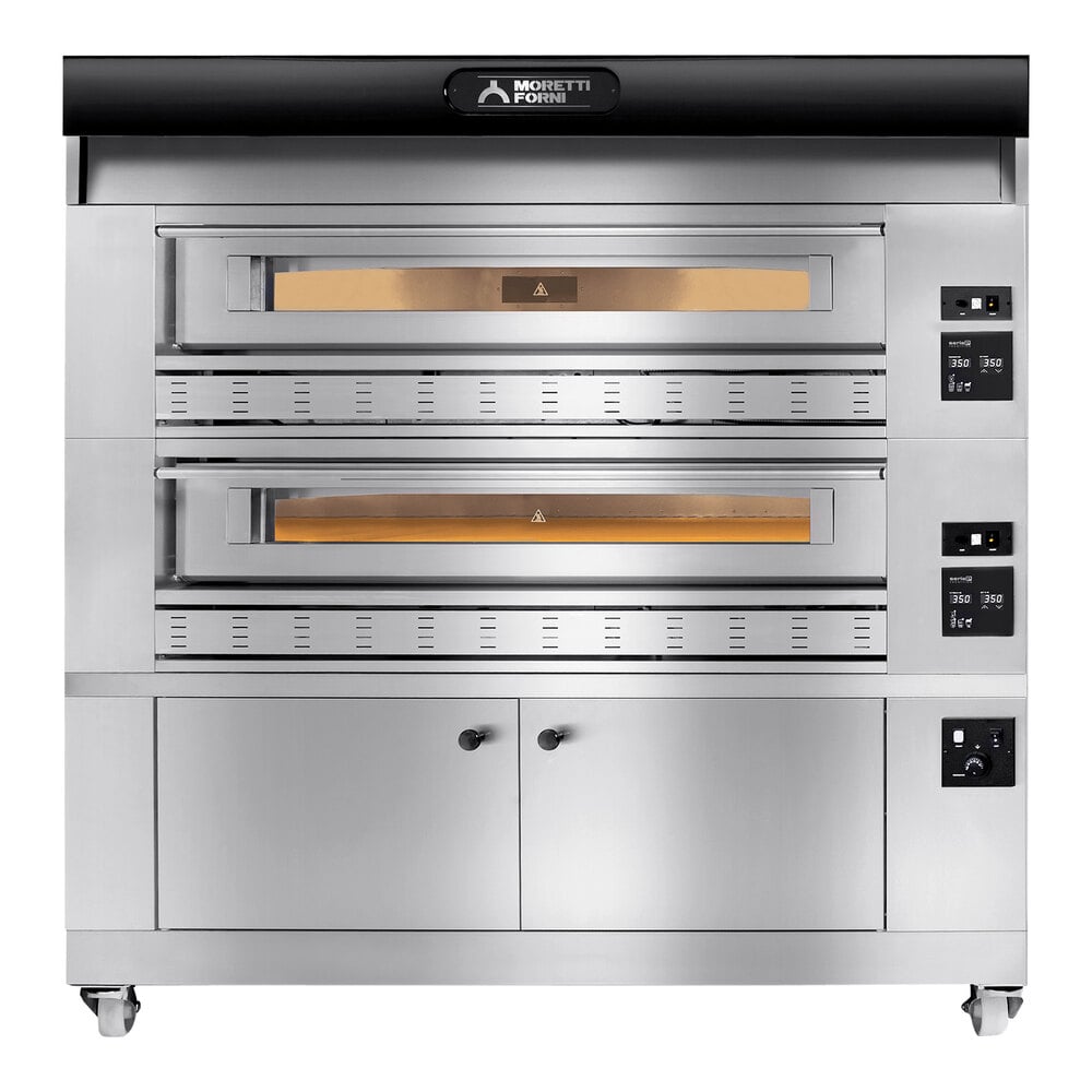 Moretti Forni P150G COMP Liquid Propane Double Deck Oven with Proofer - 220,000 BTU