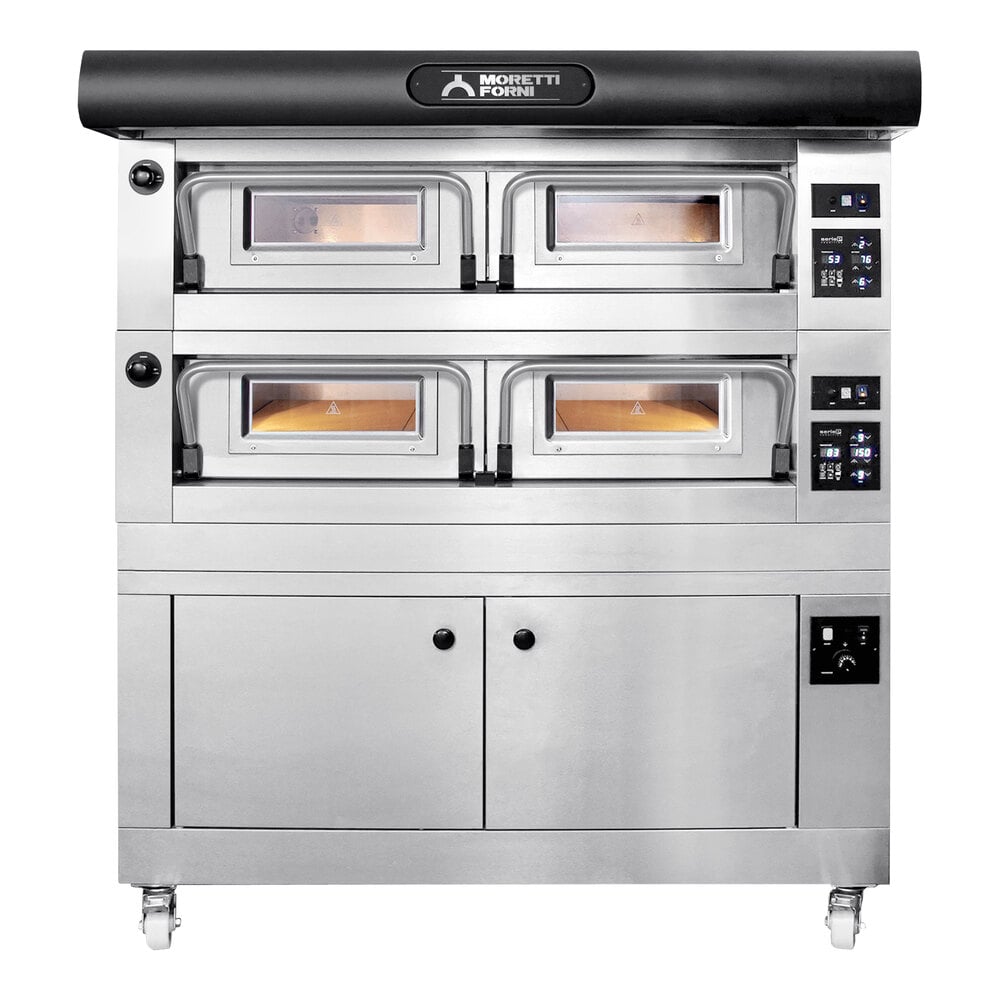 Moretti Forni P120E A Electric Double Deck Oven with Proofer - 208V, 25 3/16