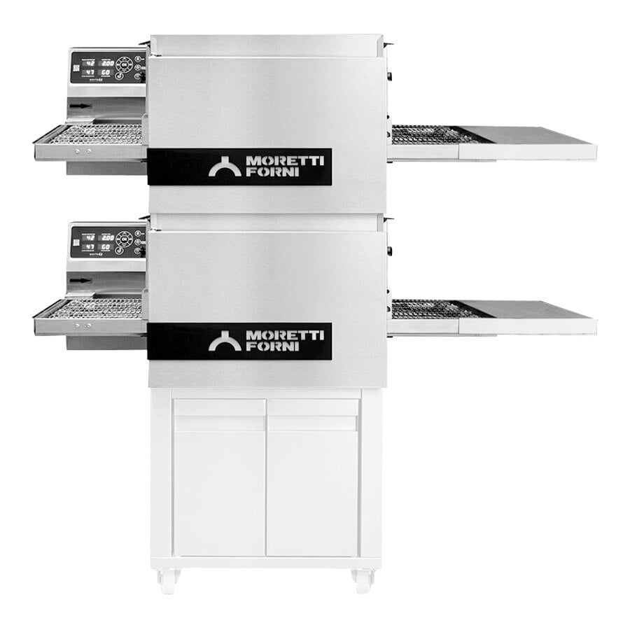 Moretti Forni T64E Electric Ventless Double Stacked Countertop Conveyor Oven - 208V, 1 Phase