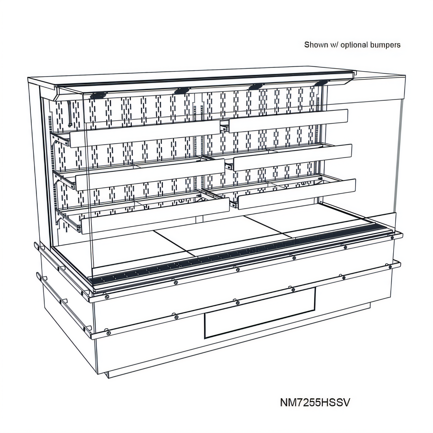 Structural Concepts NM7255HSSV Blend Hot Food Displays