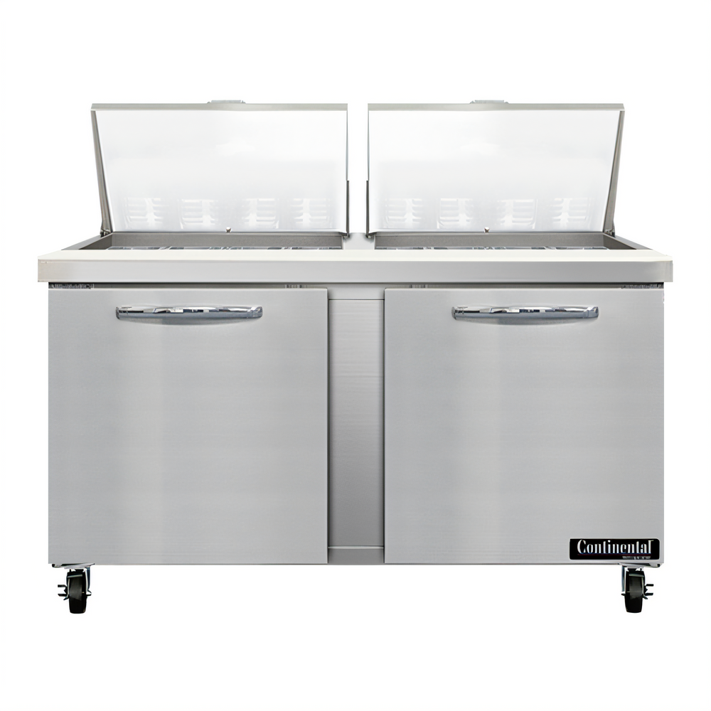 Continental Refrigerator SW60N24M-HGL Mighty Top Refrigerated Prep Tables