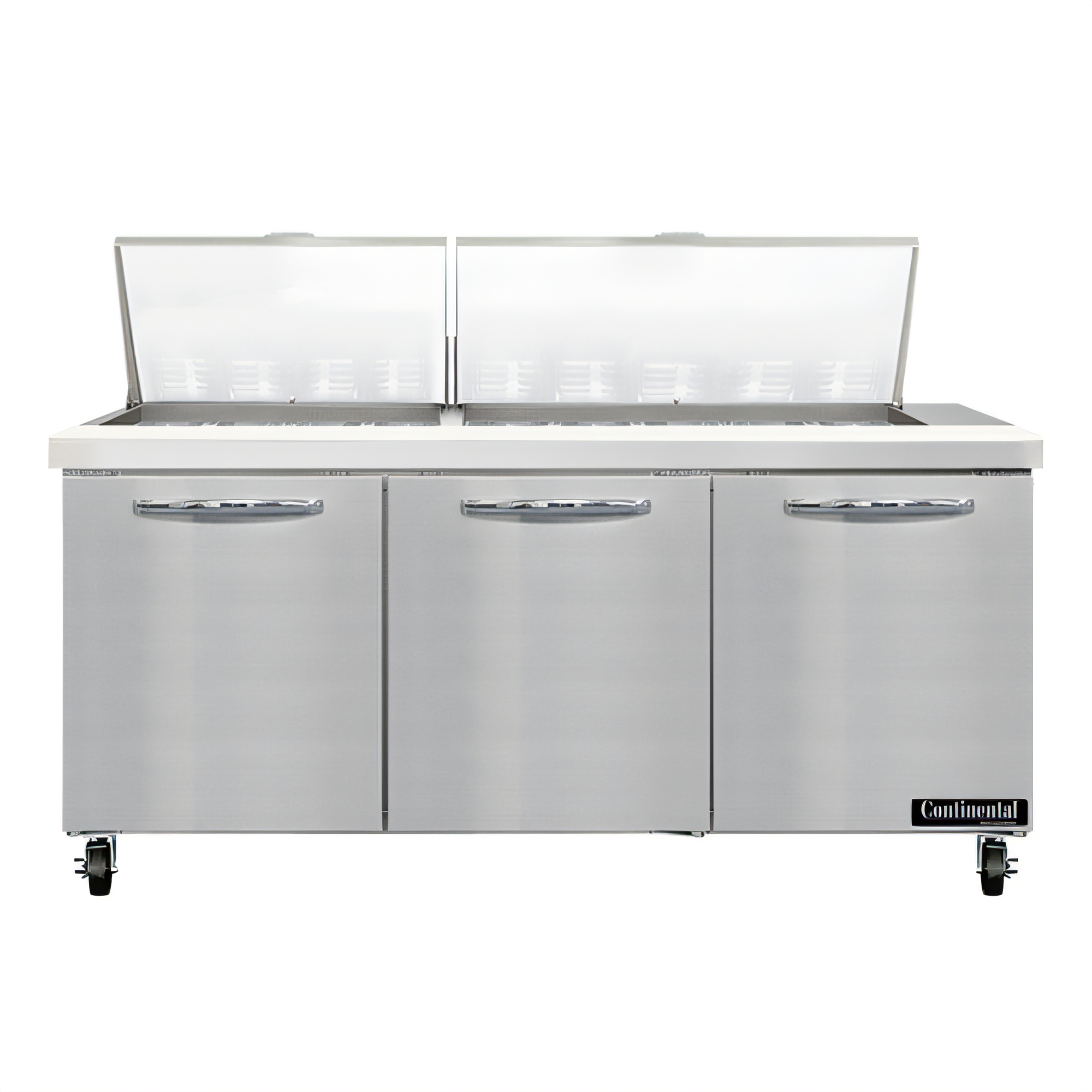 Continental Refrigerator SW72N27M-FB-D Mighty Top Refrigerated Prep Tables