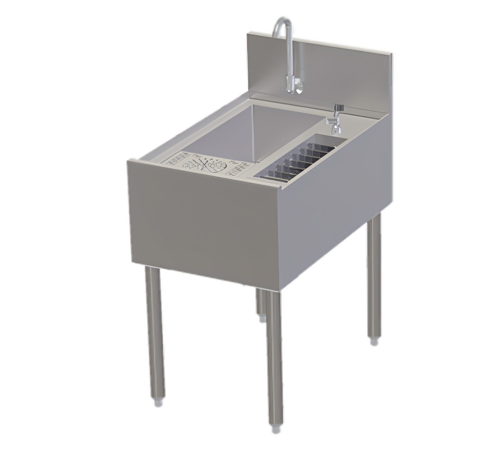 Perlick Corporation TSCE18PSTC Tobin Ellis Signature Bar Equipment