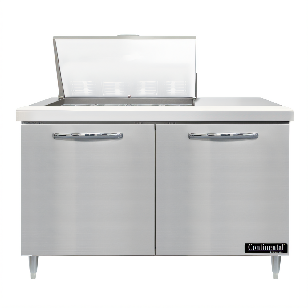 Continental Refrigerator D48N12M-FB Designer Line Refrigerated Prep Tables