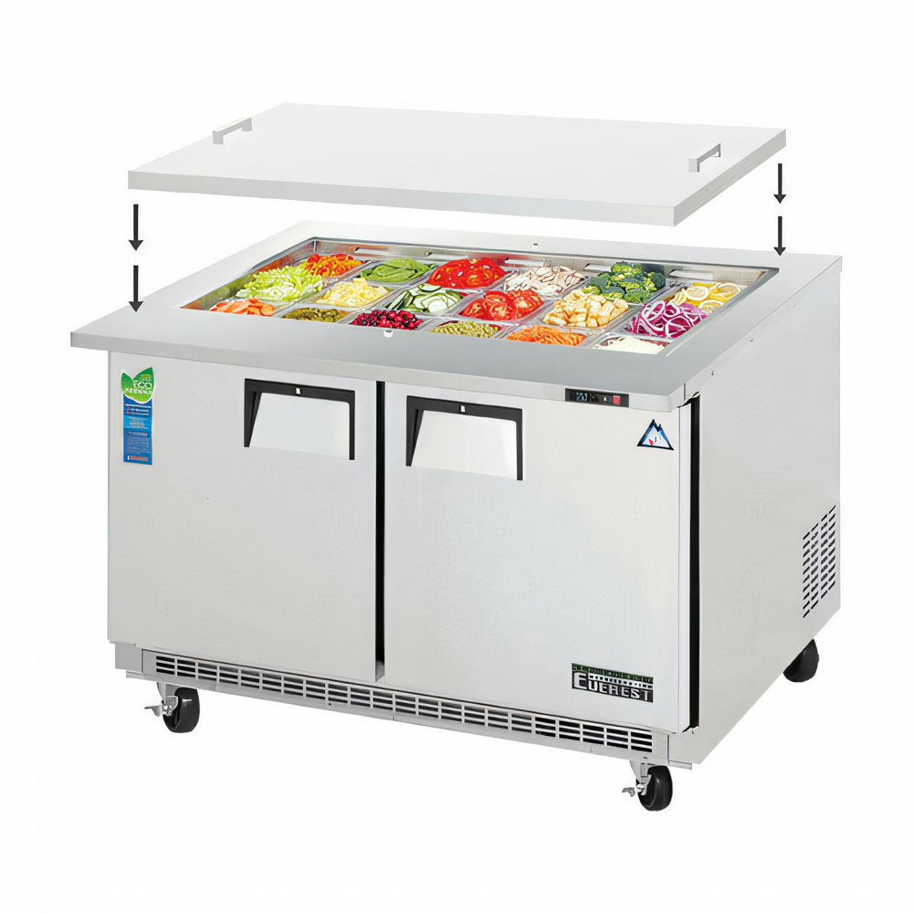 Everest Refrigeration EOTP2 Refrigerated Prep Tables