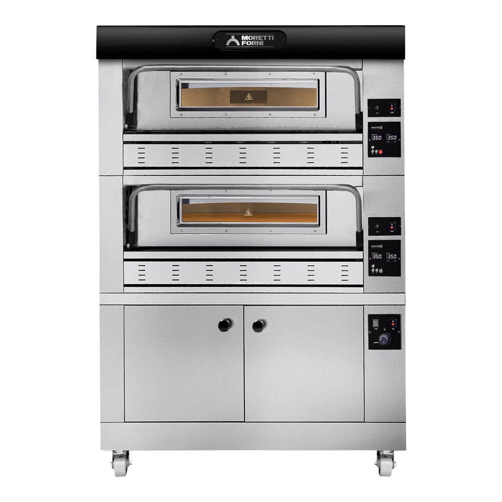 Moretti Forni P110G A COMP 1SP Liquid Propane Double Deck Oven with Proofer - 146,722 BTU