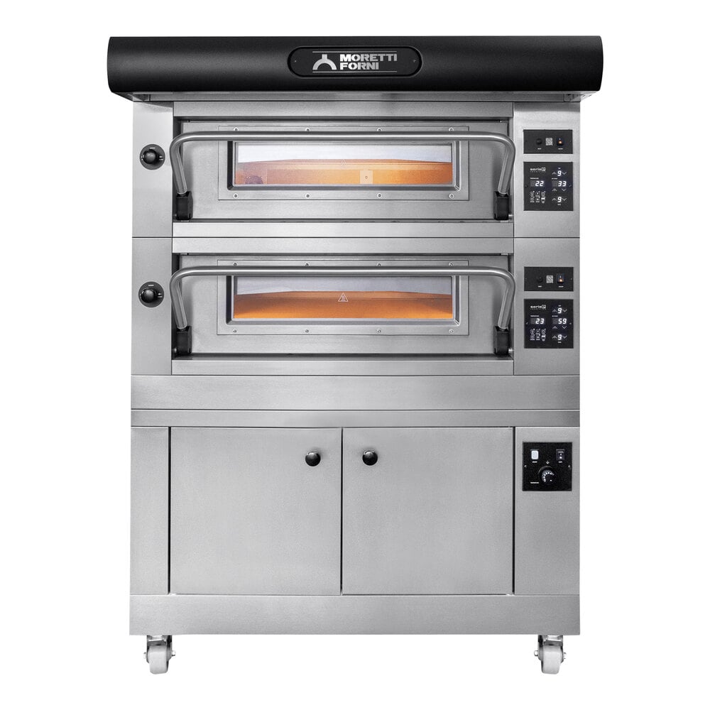 Moretti Forni Amalfi D C18 Electric Double Deck Oven with Proofer - 208V, 45 5/16