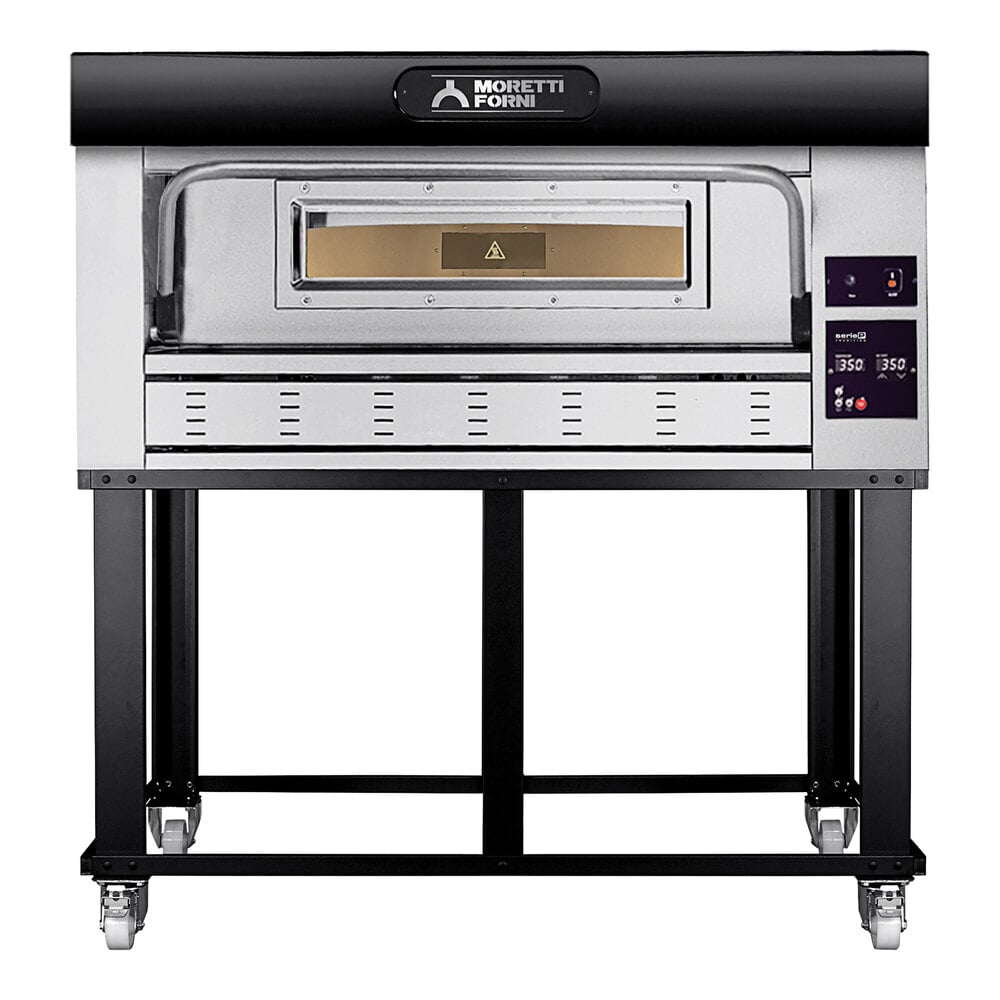 Moretti Forni P110G B COMP 1SP Liquid Propane Single Deck Oven with Stand - 98,952 BTU