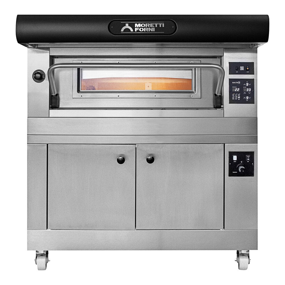Moretti Forni Amalfi B C18 Electric Single Deck Oven with Proofer - 240V, 37 7/16