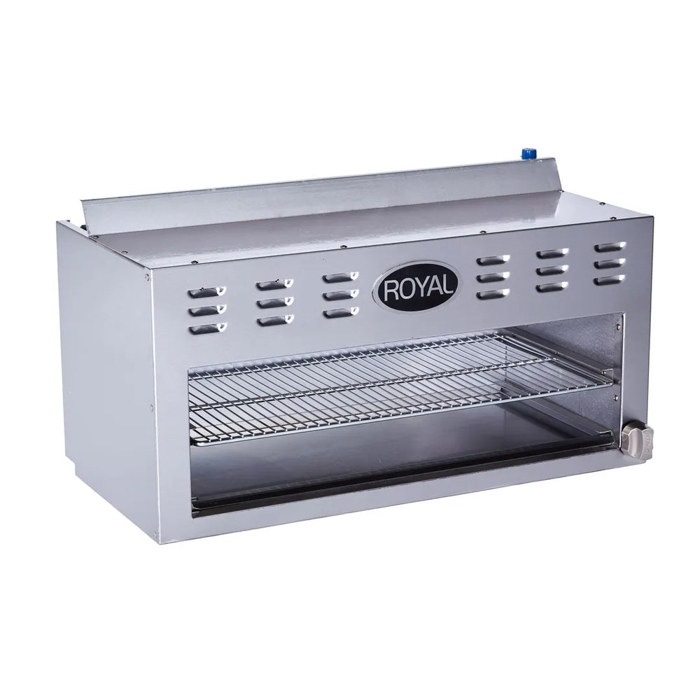 Royal Range RCM-60 60" Gas Cheesemelter, (2) Adjustable Infrared Burners with Manual Control