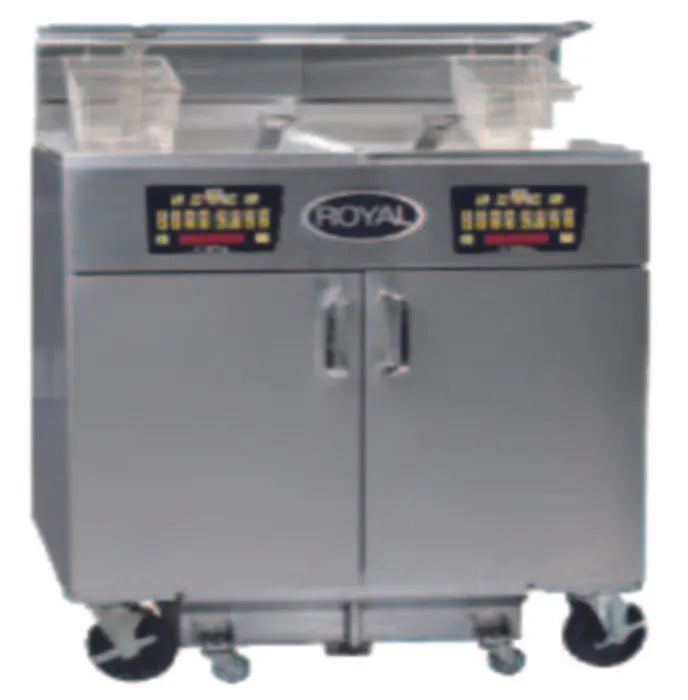 Royal Range REF-1417-2-DM Multiple Battery Fryer, Electric, (2) 50-Lb. Vats