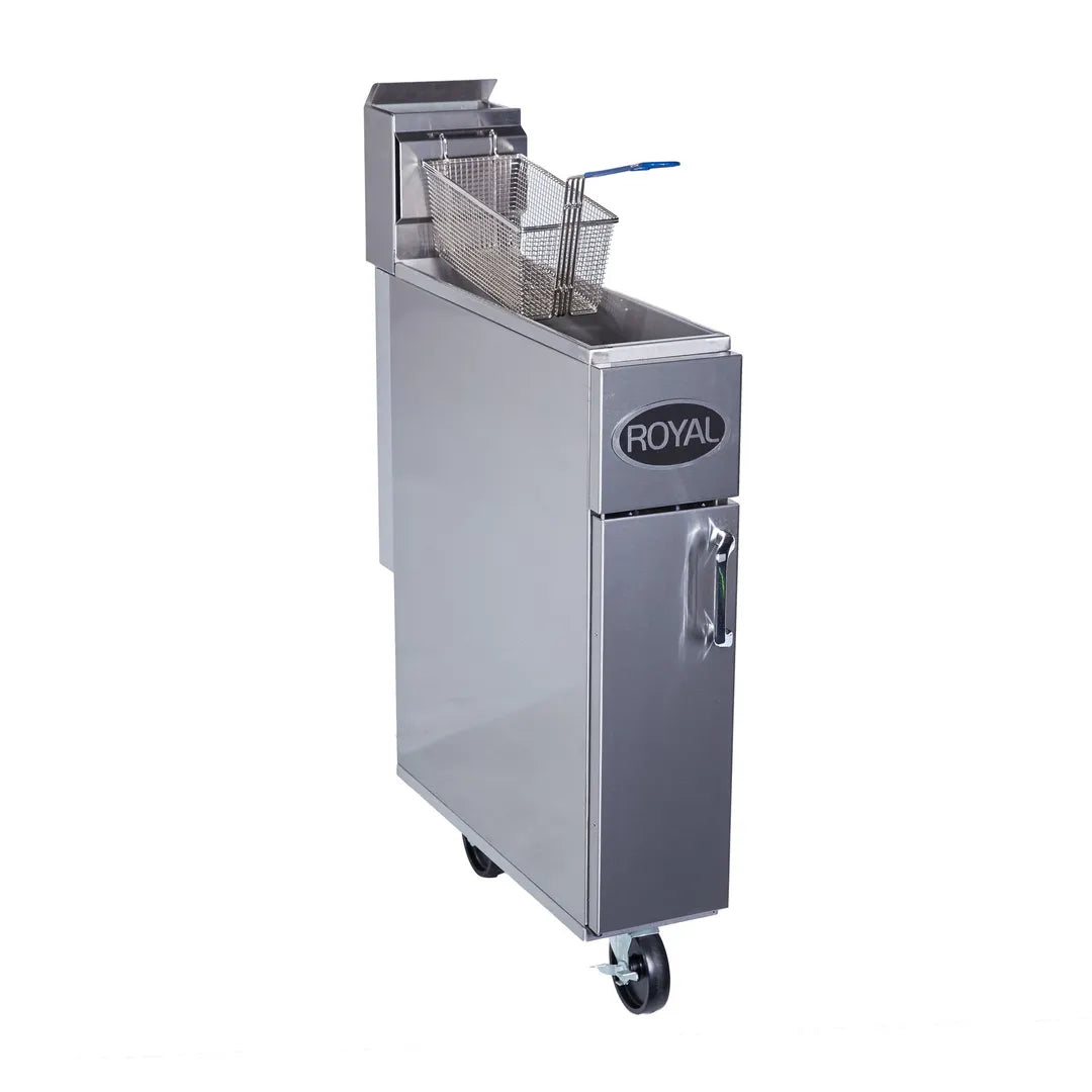 Royal Range RFT-25 Full Pot Floor Model Gas Fryer w/ 25-lb Capacity, Tube-Fired