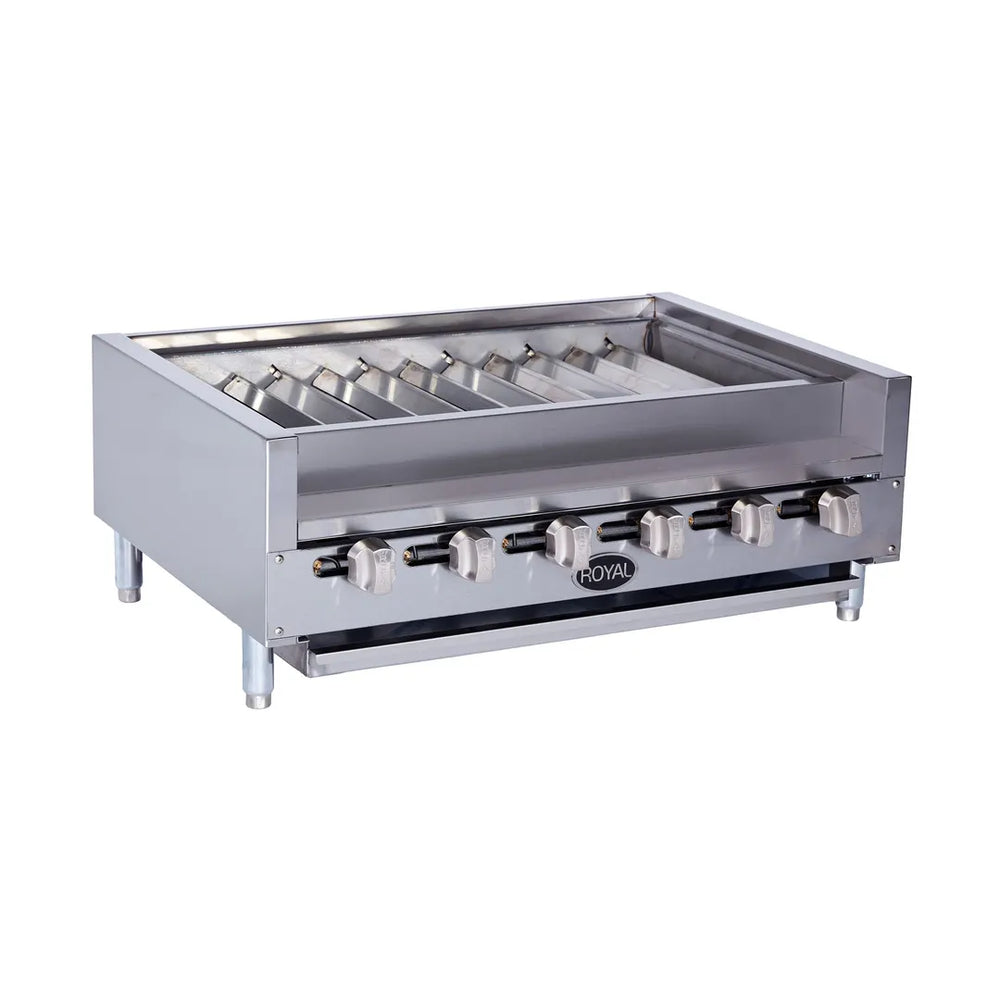 Royal Range RKTB-30 31" Countertop Gas Kabob Radiant Charbroiler, 90.000 BTU