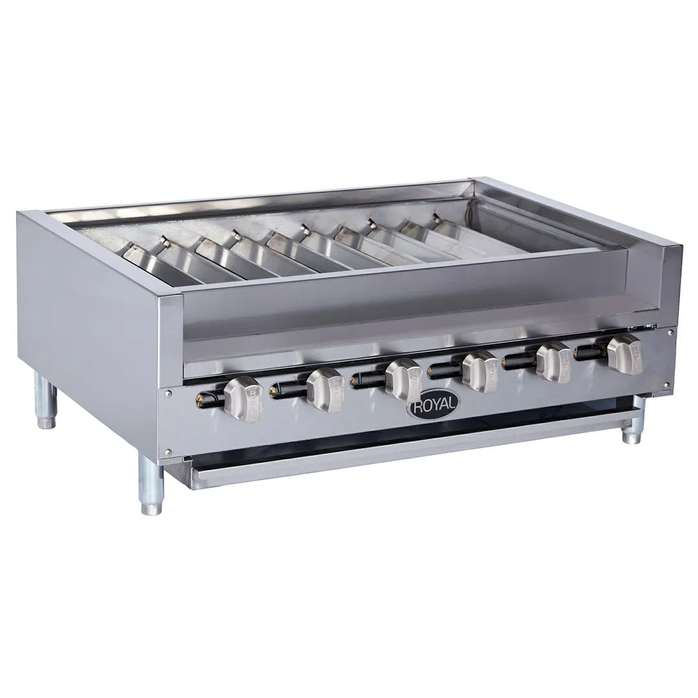 Royal Range RSKTB-30 31" Countertop Gas Kabob Radiant Charbroiler, 70.000 BTU